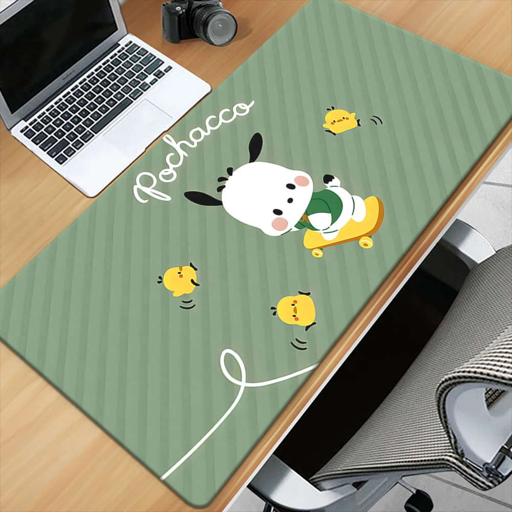 Cute sanrio Pochacco mouse pad, keyboard, gaming accessories, mouse pad, gaming office computer, PC gaming console table mat