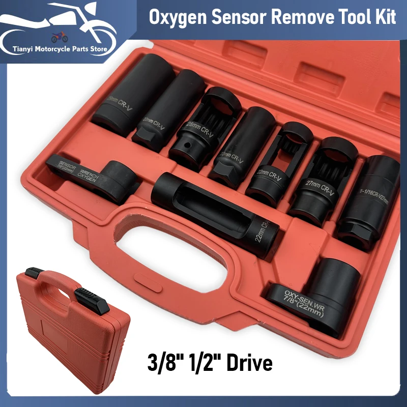 10PCS Oxygen Sensor Socket Set 1/2