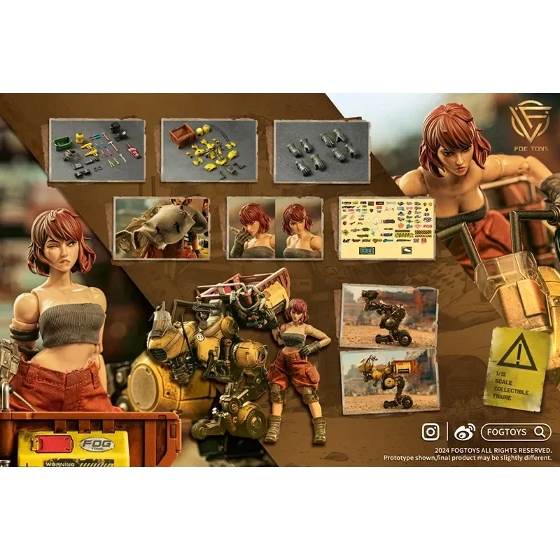 FOGTOYS EA02 Female Soldier Whimsical 26 Series Luxury Motorcycle 6" Full Set Anime Action Figure Model Toys Doll Gift In Stock