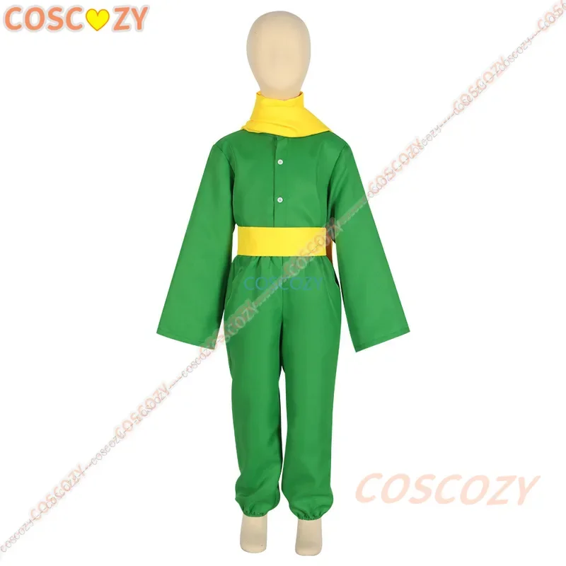 Anime The Little Small Prince Green Cosplay Costume Wig Halloween Carnival Outfits  Adults Kids Boys New Carnival Birthday Gift