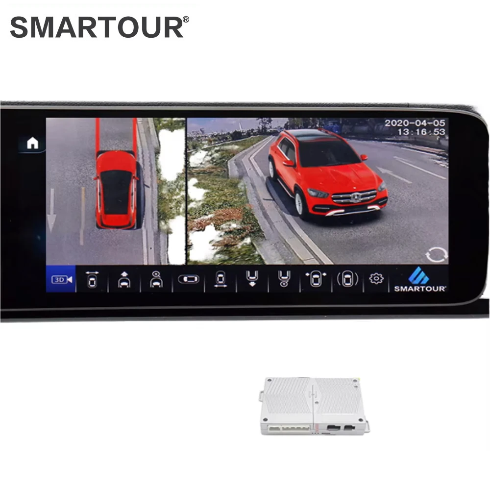 

Smartour HD 4K AHD 1080P Car Reversing Camera 360° 4-Sided AI 3D Surround View Parking System Split Screen Smart Driving