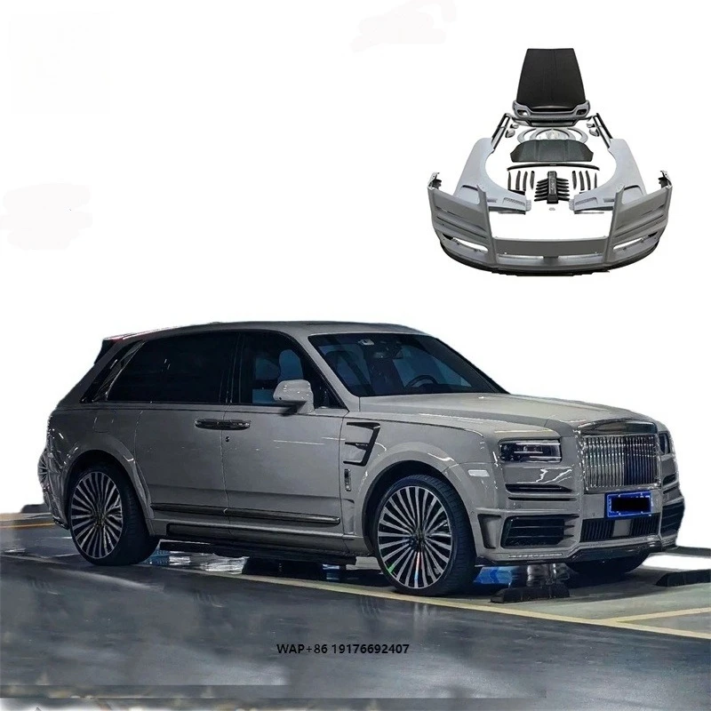 Forged Carbon Fiber Body Kit for Cullinan Front Rear Bumper Hood Side Skirts Wing Bodykit