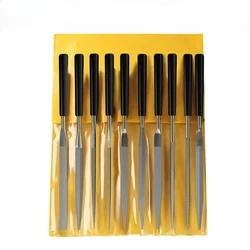 10pcs/set Metal Needle File Set Wood Rasp Metal Polishing Hand FileTools Steel Rasp Needl Filing For Metal Glass Stone Wood Carv