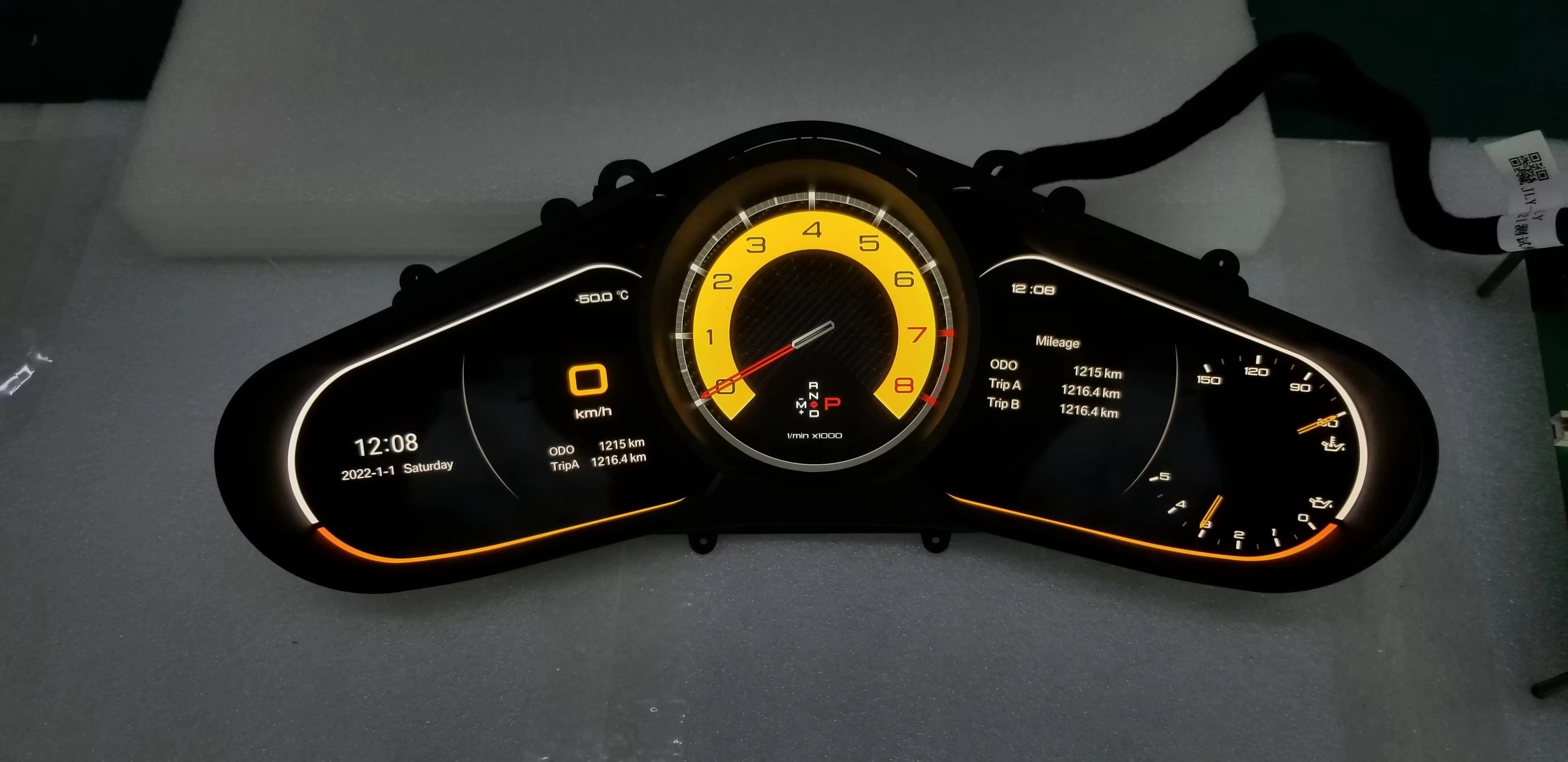 لبورشه 911 كايين باناميرا ماكان 2010 2010-2017 عداد السرعة لوحة القيادة التوصيل والتشغيل أداة العنقودية الرقمية للسيارة CockPit