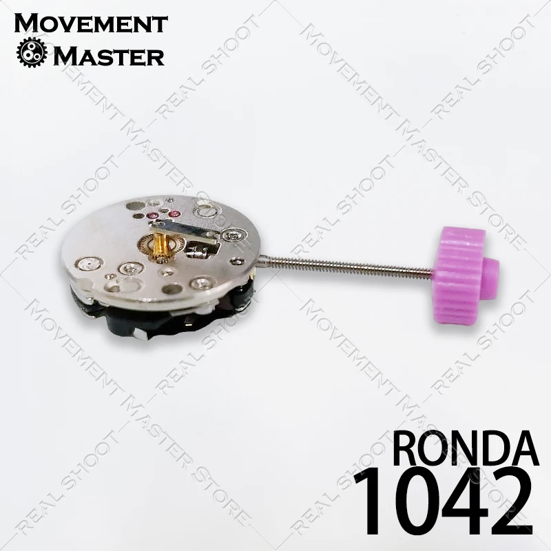 กลไกนาฬิกาควอตซ์รอนดา 1042 ขนาดเส้นผ่านศูนย์กลาง 10.4 มม. แบบ 2 เข็ม หมายเลข แบตเตอรี่ 335 สำหรับซ่อมและอะไหล่ทดแทน