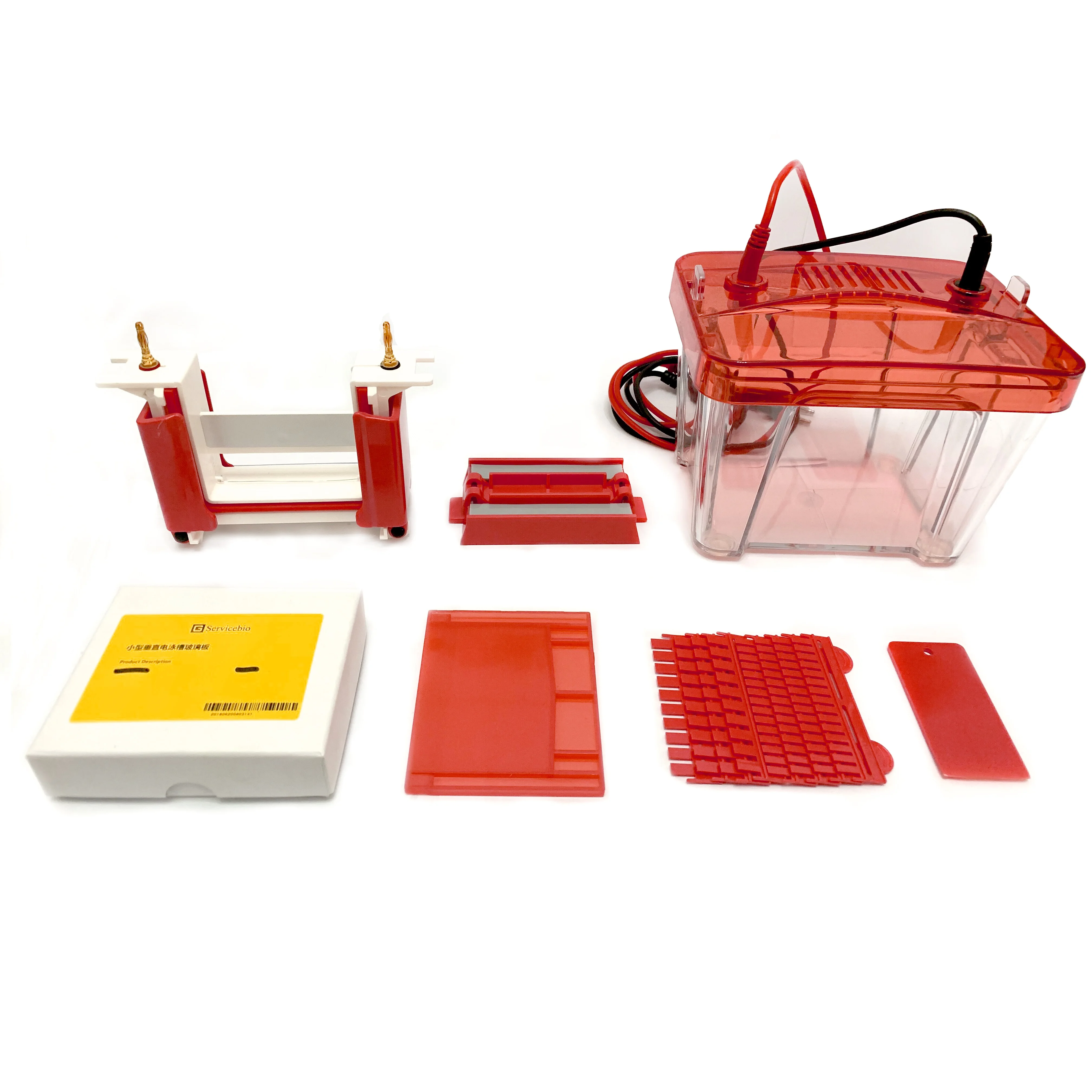 

Electrophoresis Apparatus MINI Vertical Gel Electrophoresis Tank Lab instrument Biology Research Plastic Servicebio 95*87mm