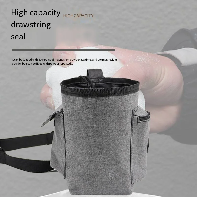 

Magnesium Powder Bag, Ice Climbing, Rock Climbing, Single and Parallel Bars, Fitness Gymnastics Non-Slip Powder Bag, Storage Waist Bag, Dry Hand Powder Bag, Outdoor Mountaineering