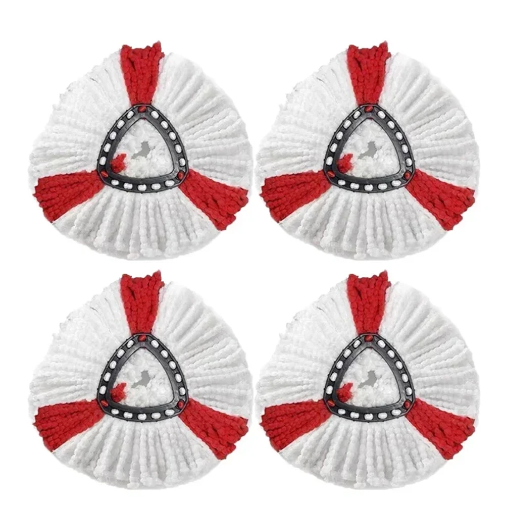 Mop Replacement Head Easy Cleaning Thickened  Rotating Triangular Microfiber Mop Cloth Pad Household Kitchen Mop Head  Accessory image 5