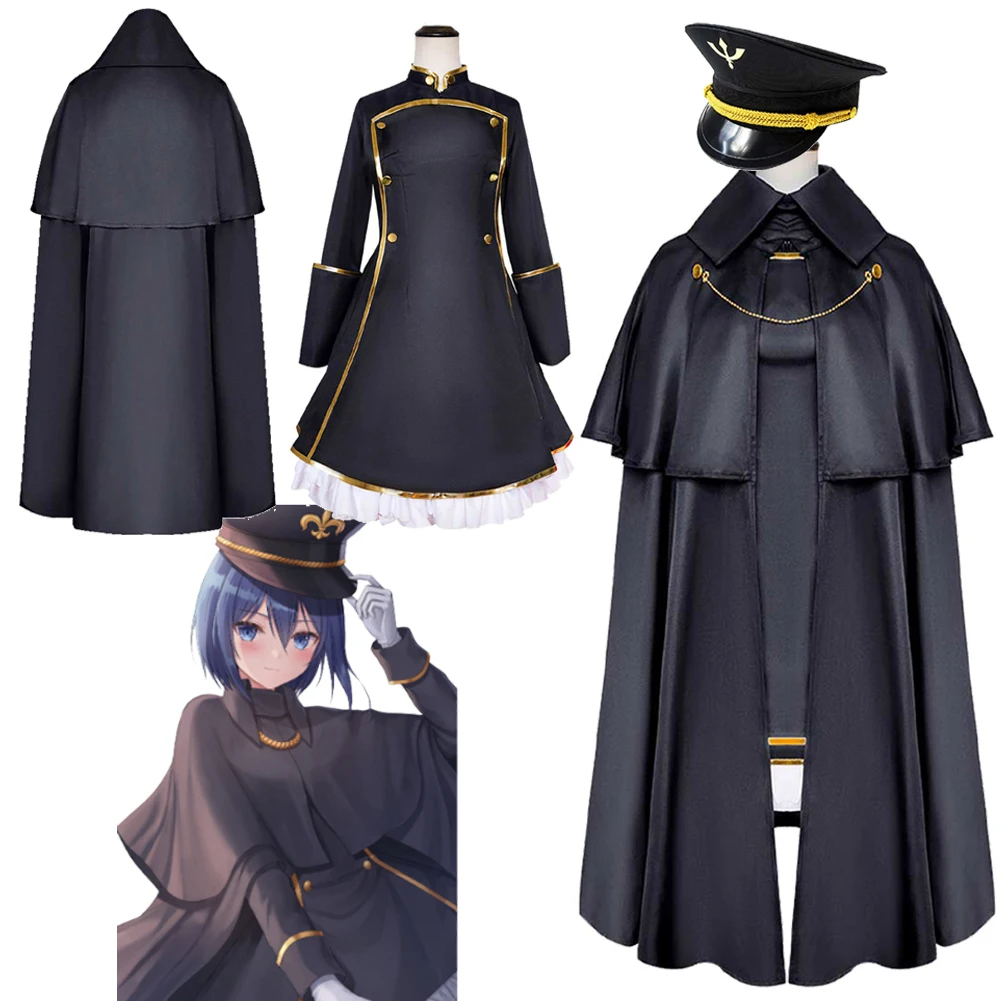 

Anime Dress Up Cosplay Darling Sajuna Inui Black Skirt Cloak Party Disguise Roleplay Costume Outfits Halloween Carnival Suit