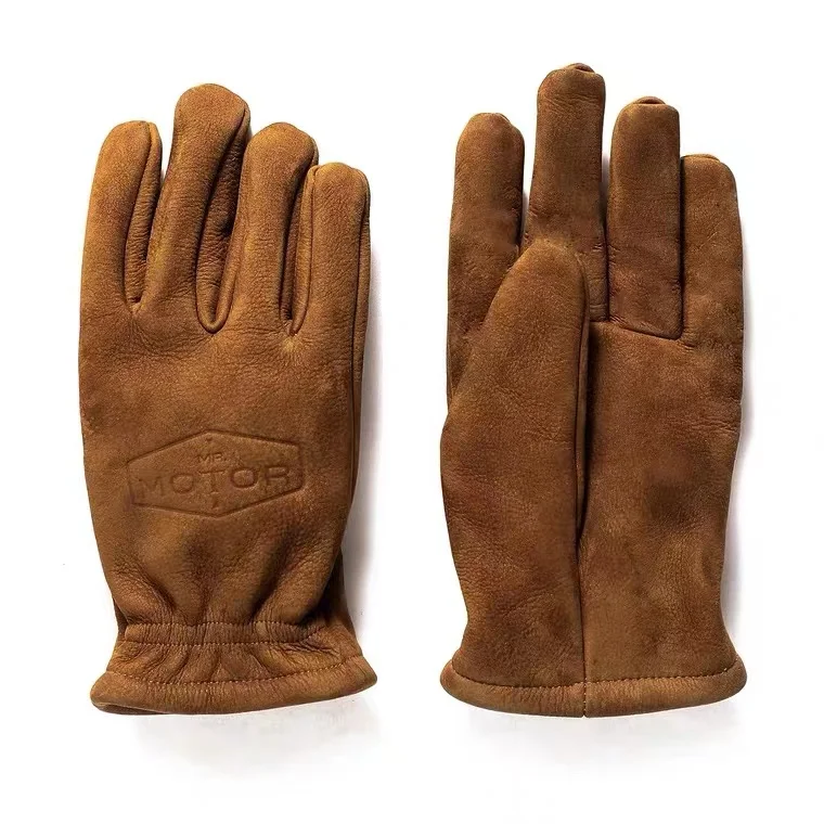 Frosted top Leather  Outdoor Work Clothes Cycling Warm Old Vintage Gloves Tactical Army  Military Hand Warmer