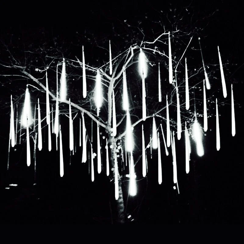 Solar Meteor Shower Rain String Light Beautiful 8Tubes LED Light 50cm/30cm Decor Wedding Garden Holiday Outdoor Christmas Street