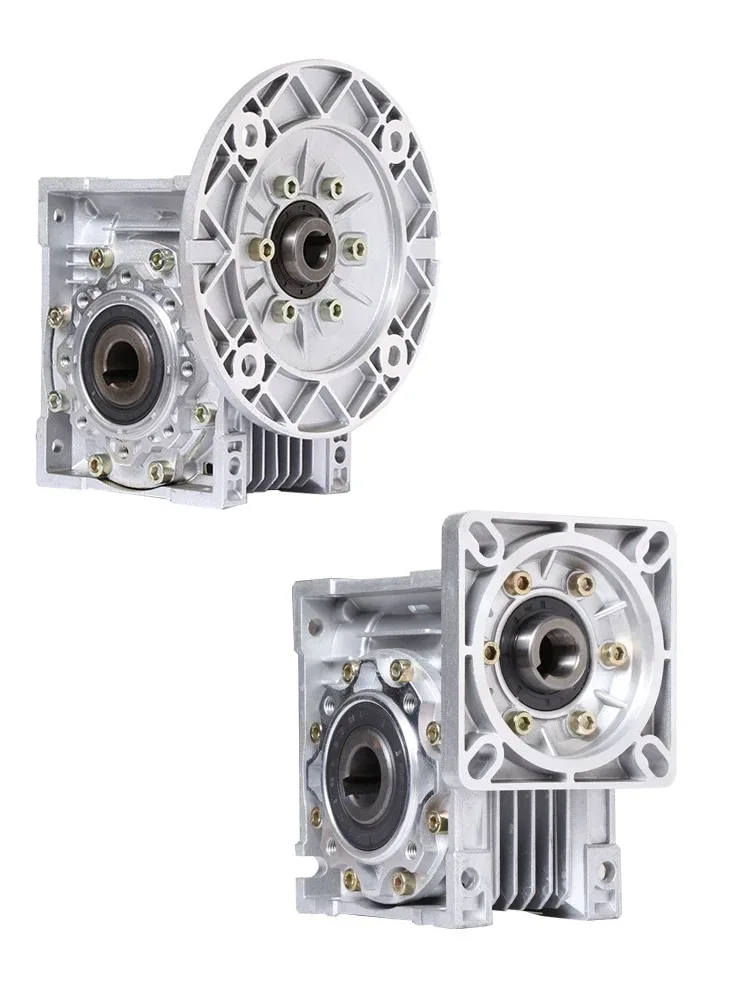 Hot Sale Compact Self Locked Large Torque NMRV Worm Gear Reducer 90 Degree Worm Gearbox RV050 Washing Machine Aluminium Alloy