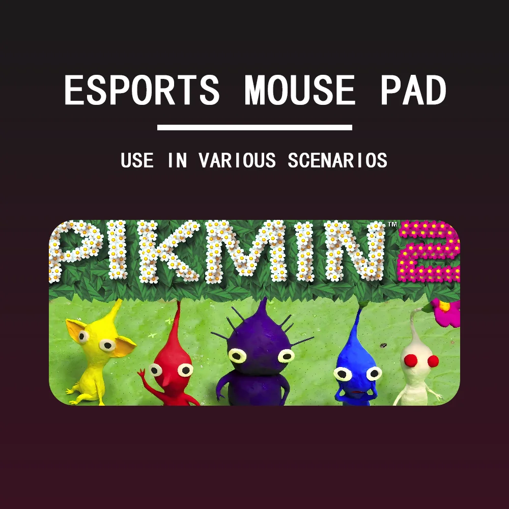 P-Pikmin Mousepad Large Gaming Mouse Pad LockEdge Thickened Computer Keyboard Table Desk Mat image 5