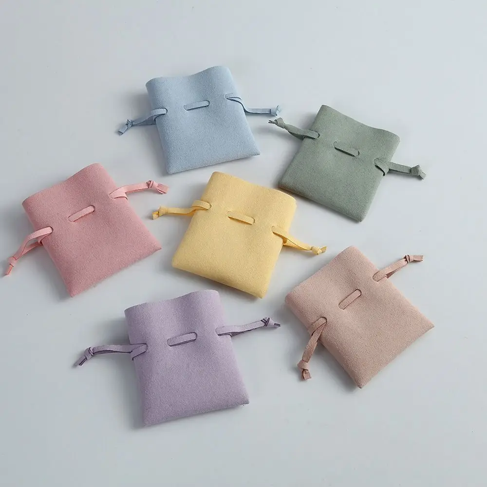 Multi Colors Storage Velvet Bags New Small Microfiber Drawstring Bag Packaging Pouches Wedding