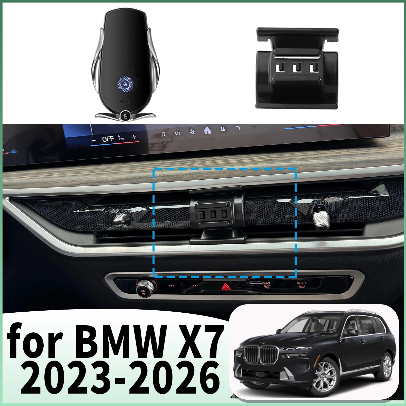 

fit for BMW X7 2023 2024 2025 2026 Specific Dashboard Navigation Phone Holder Mount Design Car​​ accessoires