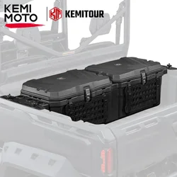 2 Lid Bed Storage Box Compatible with Can-Am Defender /Defender Max 715003028 Settled and Lockable Rear Cargo Tool Box Waterproo