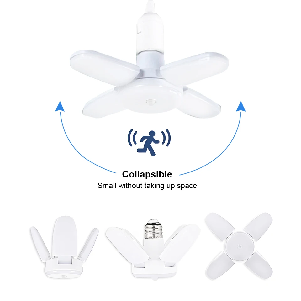 Imagem -03 - Lâmpada Led Sensor de Movimento Night Luz Sensor Pir Auto on e Off Lamp Iluminação de Estacionamento Doméstico E27 110v 220v 28w