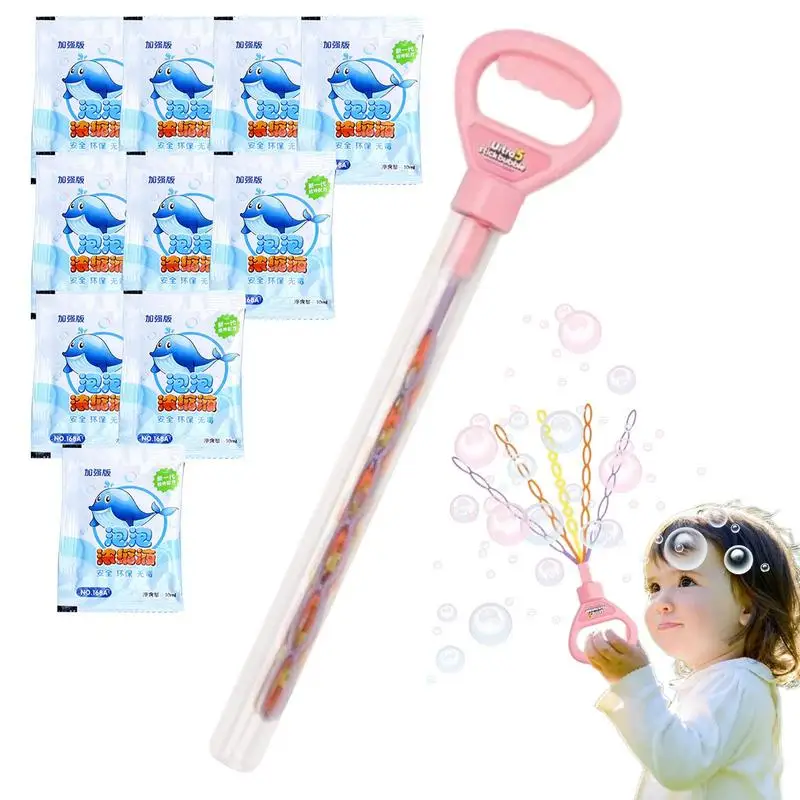 Bubble Wand Toy Cartoon 32-Hole Bubble Wand Portable Bubble Wand Summer Toy Cute Bubble Toys For Party Birthday Wedding