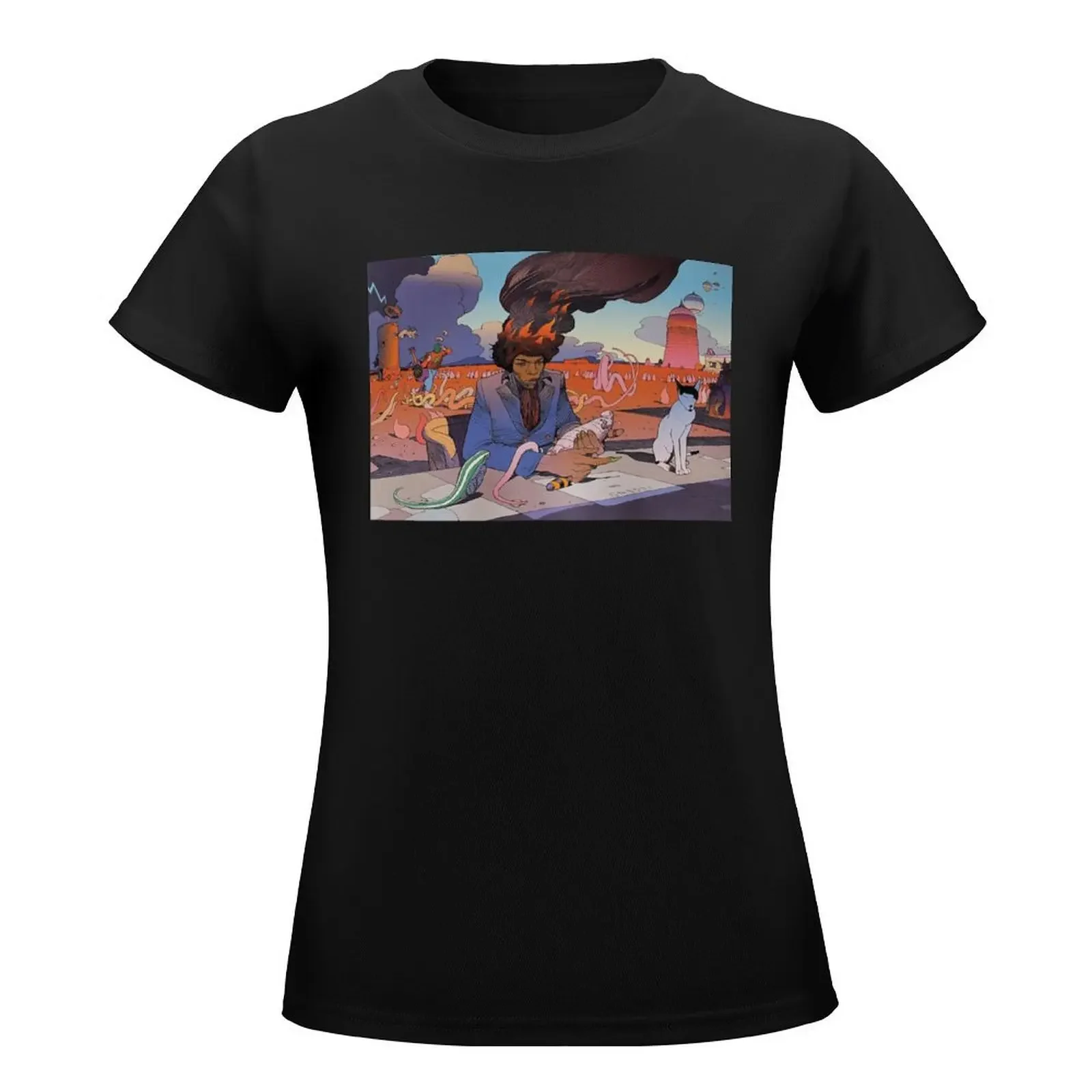 Moebius - Jean Giraud T-Shirt female animal print shirt for girls funny t shirts for Women