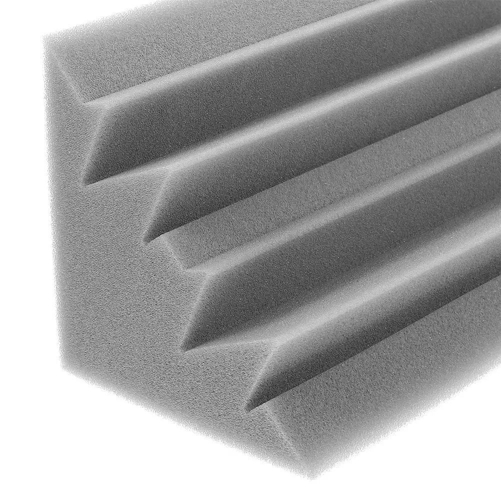 10 Paneles Acústicos Absorbentes de Sonido para Paredes, Material de Aislamiento Acústico Negro