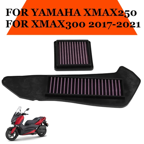 Accesorios para motocicleta, filtro de aire, limpiador para admisión de aire, protección del motor para Yamaha XMAX300 XMAX250 XMAX 300 X MAX 250 2019 2020 2021