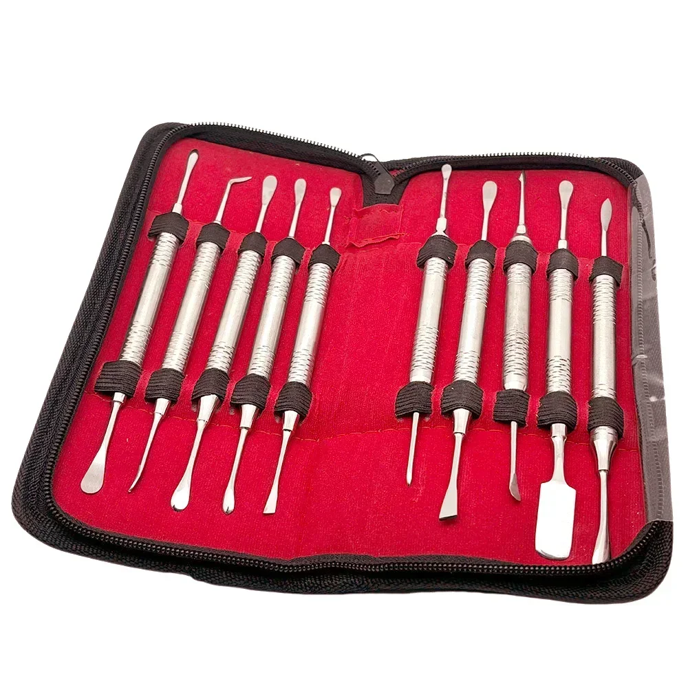 

Stainless Steel Dental Implant Periosteal Elevator Set Dentist Double Ended Surgical Retraction Separation Tools