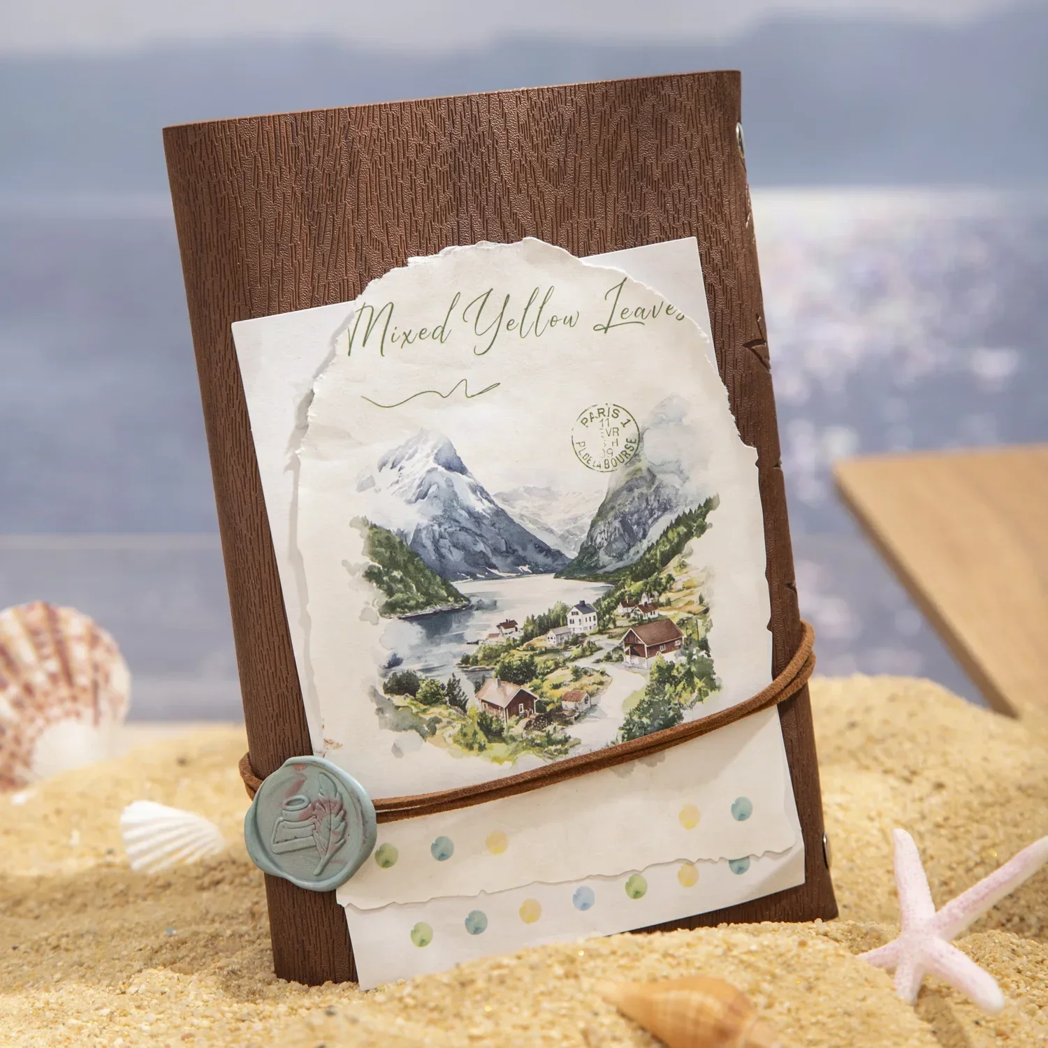 20pcs/pack Watercolor Journey Dreams Landscape Landscape Decoration Material Material Paper Paper Vintage Stickers