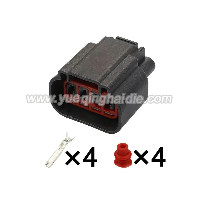 

4P Male and Female Electrical Automotive Ignition Plug Coil Socket With Terminals and Dummy Seals Cable Wiring Harness Connector