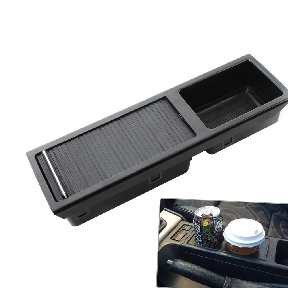 

Car Cup Holder Front Center Console Storage Organizer Coin Box for BMW E46 3 Series 1998-2007 Car Water Drink Bottle Holder