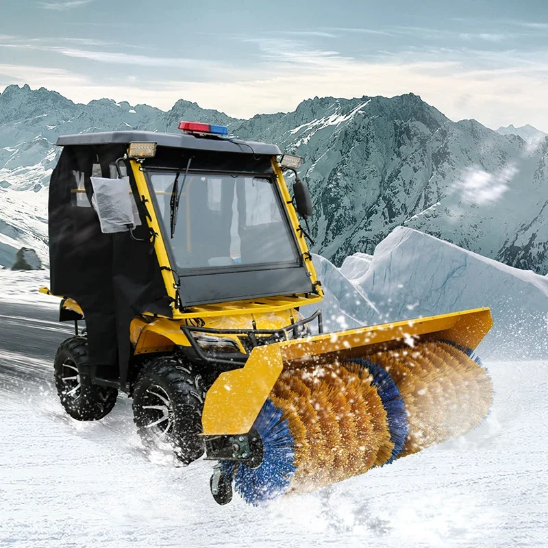 fast delivery large snow sweeper for road snow removal multi functional wheeled snow sweeper