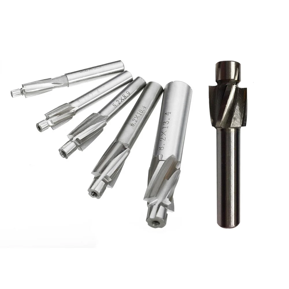 

6pcs Countersink Mill Cutter High-Speed Steel For Milling Copper Aluminum Steel Cast Iron Metal Machining Mill Cutter Parts