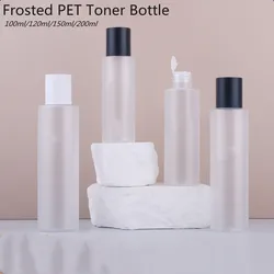 10/30/50pcs 100/120/150/200ml Empty PET Cosmetic Toner Bottle Moisturizer/ Makeup Remover Bottle  Clear/ Frosted Water Bottle