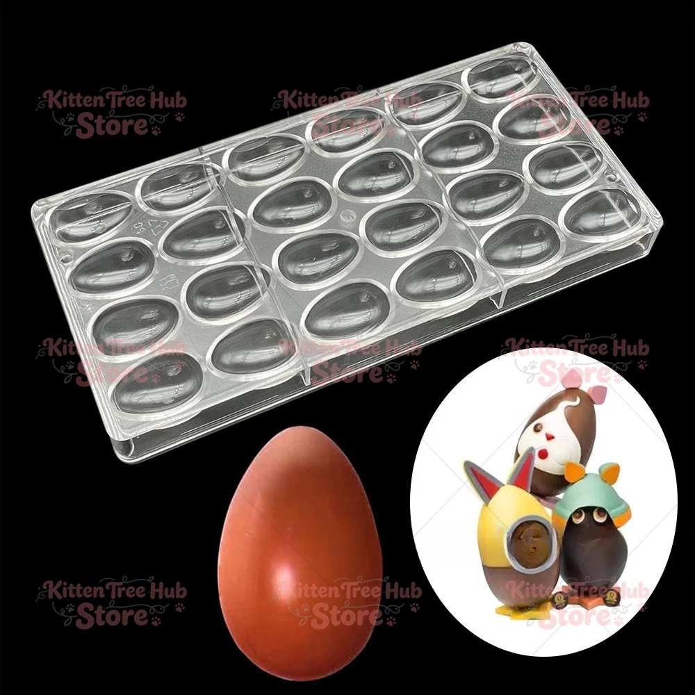 3D Polycarbonate Chocolate Mold S Shape Tadpole Water droplets Shape For Belgium BonBon Sweets Candy Cake Tools Tray Moulds