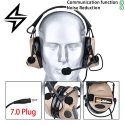 C2 Auriculares Tácticos con Micrófono Reducción de Ruido Tiro Civil