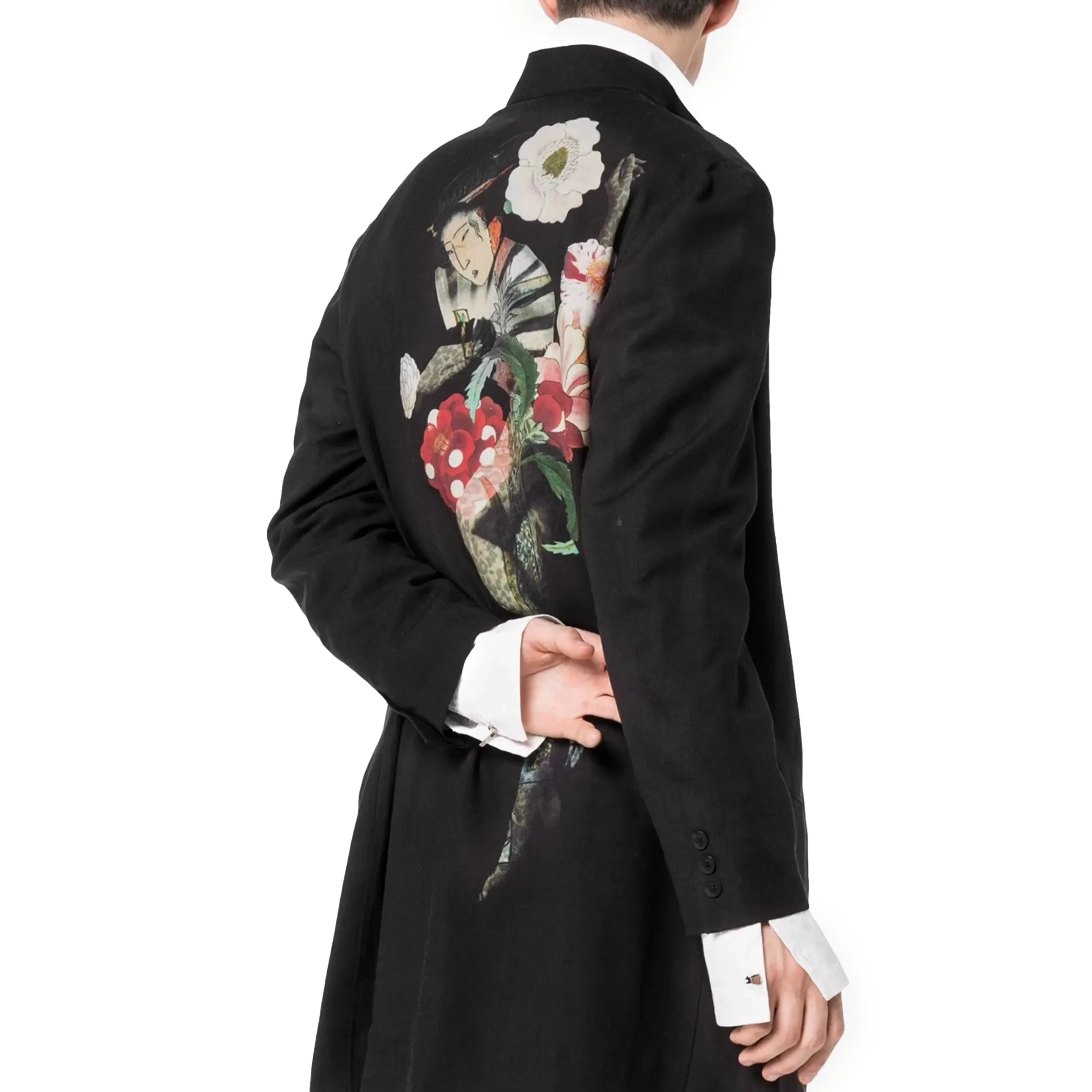 

ДЛИННАЯ ПОПЛИННАЯ ДЛЯ YOJI OOAK ПРИНТОВ. Длинный поплин с принтом Yoji Ooak