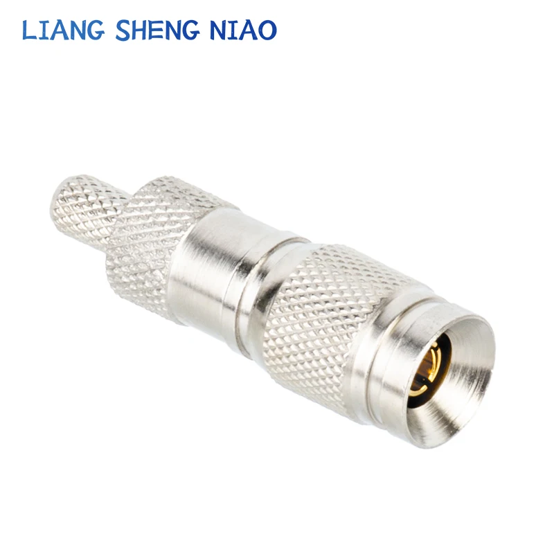 75 Ohm 1.6/5.6(CC4) Male Straight Crimp Attachment RF Coaxial 75-2-2 CC4 plug Connector for Cable RG174,RG188A,RG316,LMR100