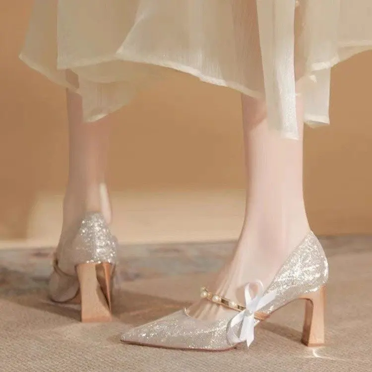 

Туфли, сандалии, женские бежевые туфли на высоком каблуке с блестящими кристаллами, свадебные туфли-лодочки в африканском стиле в стиле ретро 12 см, женские туфли-лодочки на блочном каблуке