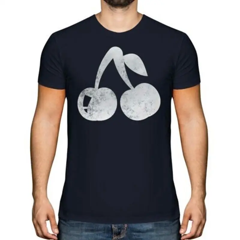 Kirschen Estampado desgastado Herren Vintage Stil Design Top Club Geschenk