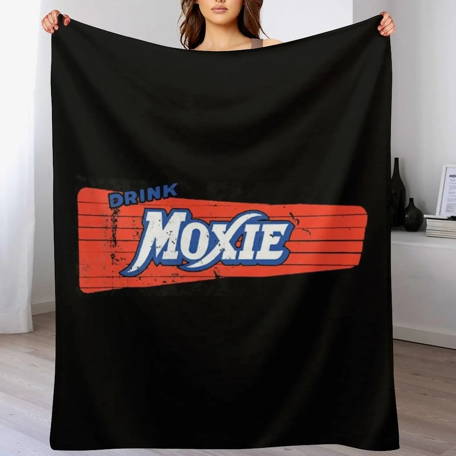 

Drink Moxie Throw Blanket Anti Shedding Soft Fuzzy Blanket for Home