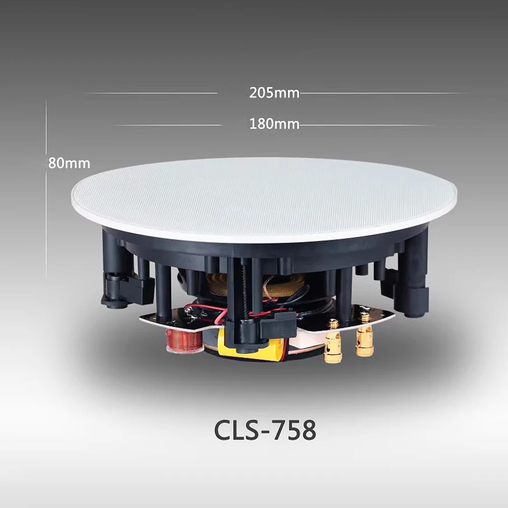 Coaxial Constant Impedance In-Ceiling Speaker - Background Music System for Shop, Conference, Home Use
