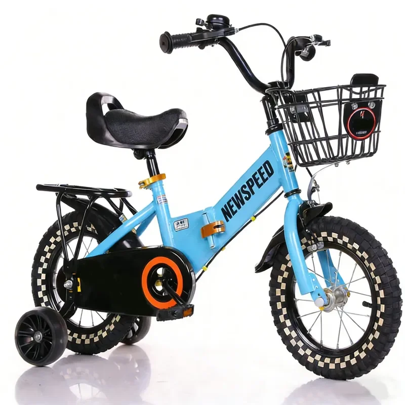Inexpensive children's bicycle, suitable for boys and girls, 14/16-inch steel fork disc brakes single-speed pink