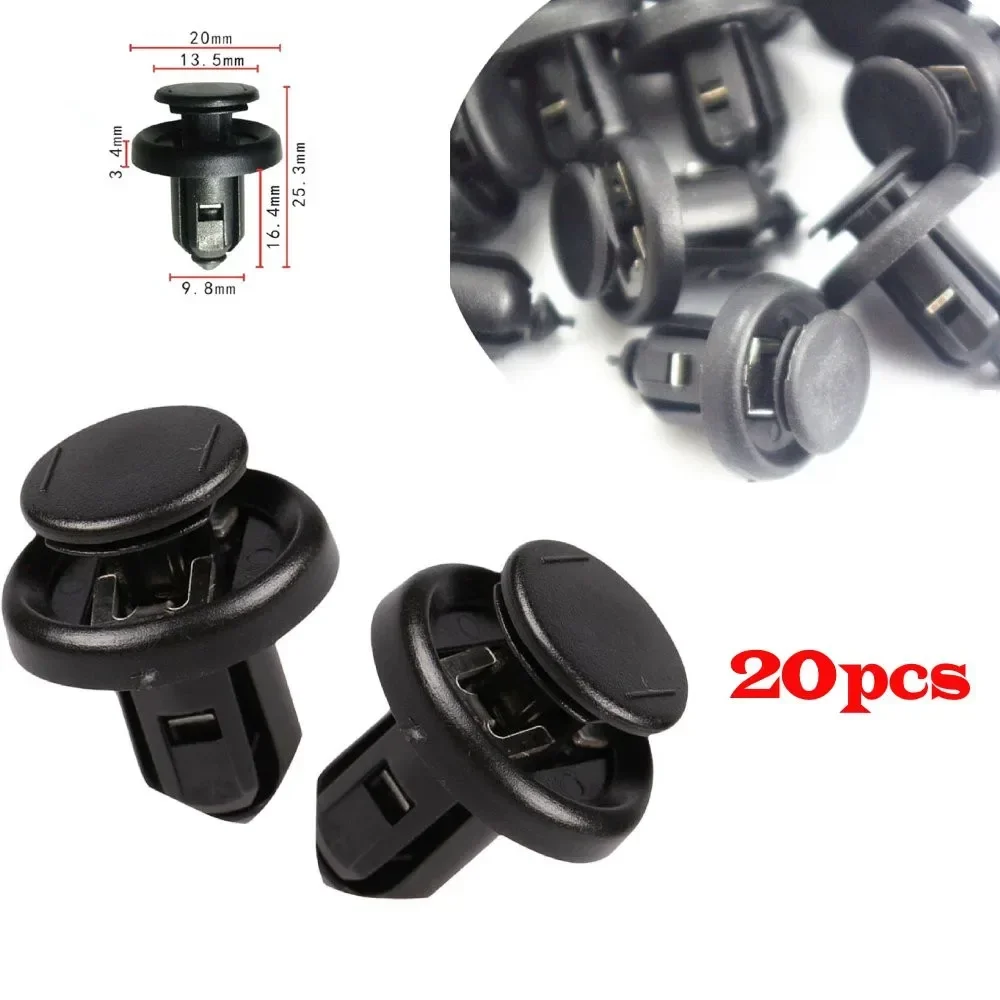 Carhome 20x Car Fastener Clip Front Bumper Fix Clip Push Type Retainer W/ Metal Insert 91505-S9A-003 For Honda Auto Accessorie