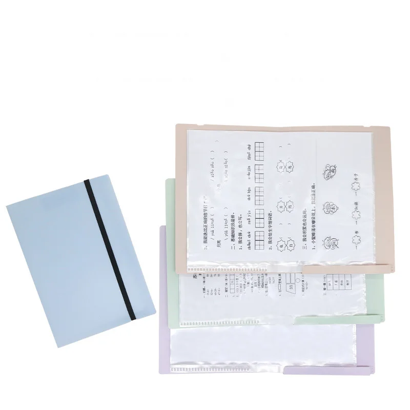 A4 Multilayer Insert File Folder Bag Waterproof Document Organizer Bag Test Paper Storage Case Portfolio Office Stationery