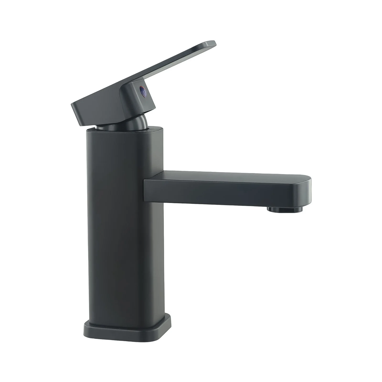 Sink Tap Faucet Hot Cold Water Sink Bathroom Mixer Tap Stainless Steel Paint Basin Faucets Single Hole Mono Tapware