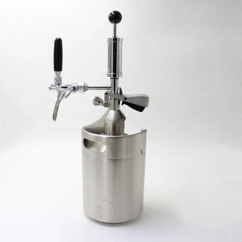 Stainless Steel Outdoor Draft Keg Beater Craft Beer Simple Manual Plate Pit Pump