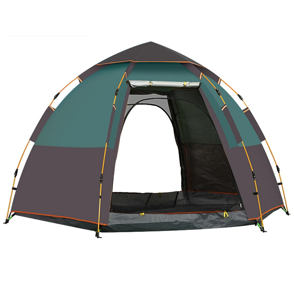 Easy Pop Up Tent Large Family Tents for Camping Waterproof Camping Tent Automatic Double-Layer Quick-Open Tent Breathable