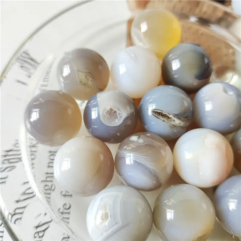 

15 мм натуральный полированный Сферический Агат геоде мини шар хрустальные камни для домашнего декора