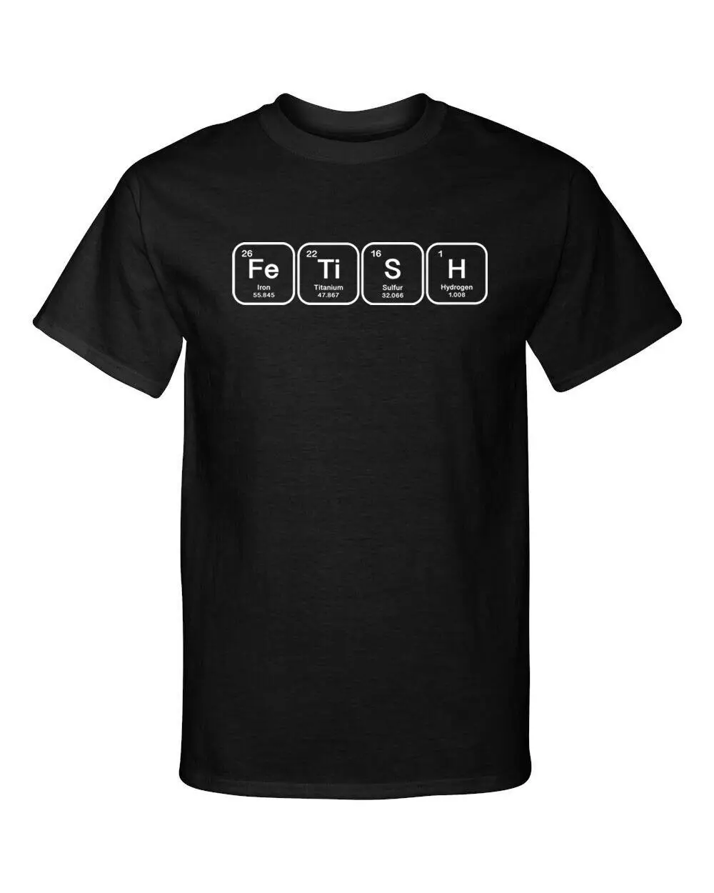 Fetish Periodic Table Science Lettering Adult Humor Funny T Shirt