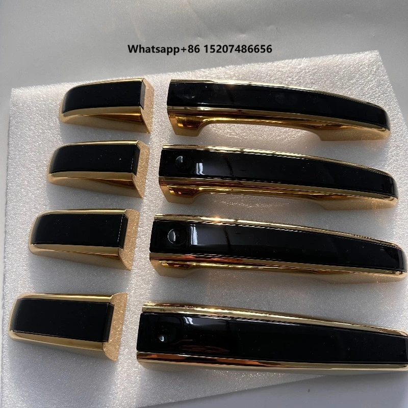 LR099881 Black Door Handle Cover Gold Trim for Sport/Vogue/Evoque Discovery 5 2014+ OEM Replacement