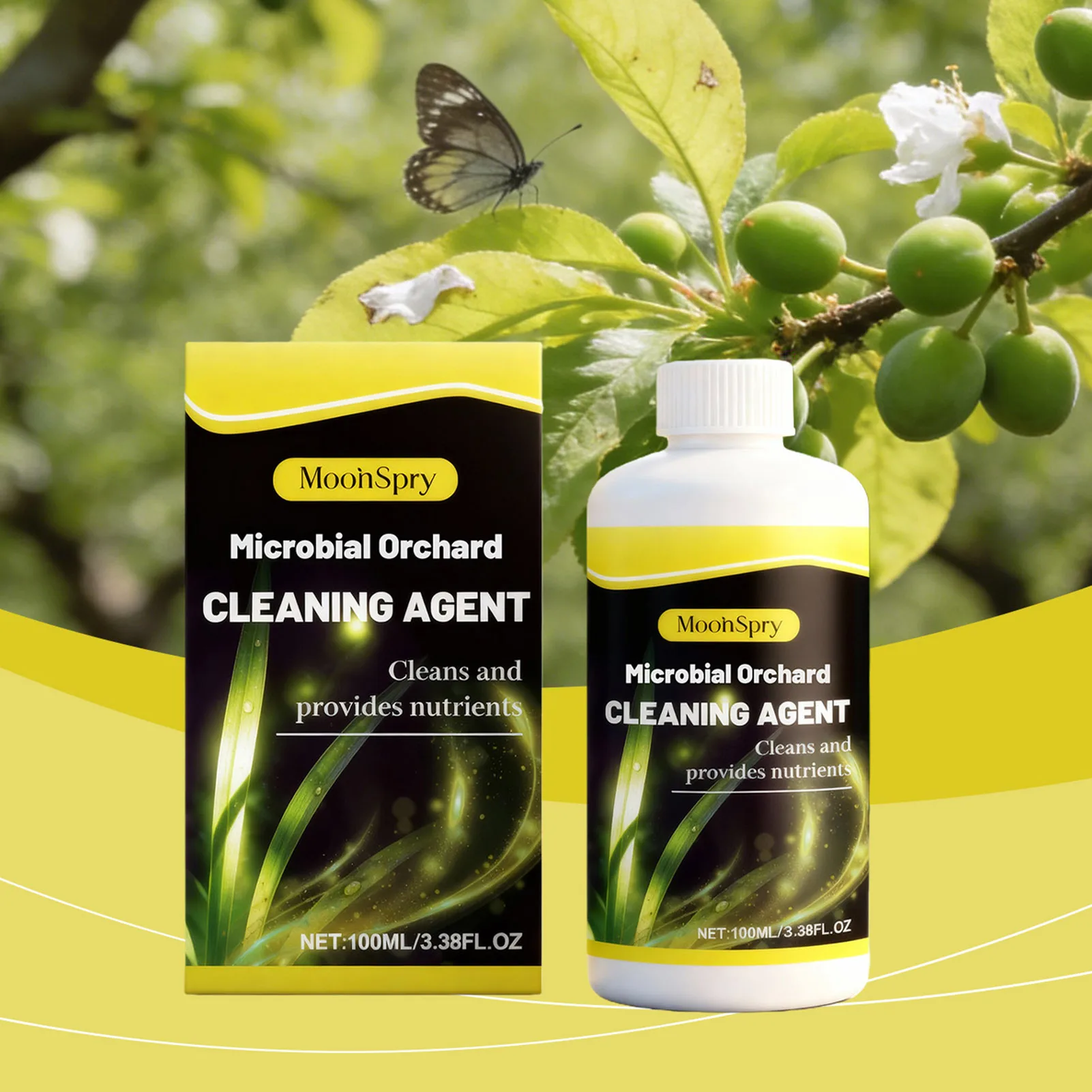 100ml Microbial Orchard Cleaning Agent Fruit Cleaner For Garden Care Household Cleaning Liquid Multi-purpose Gardening Care